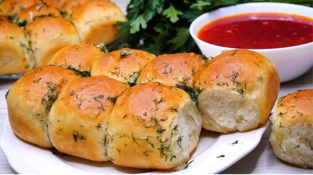 Пампушки чесночные