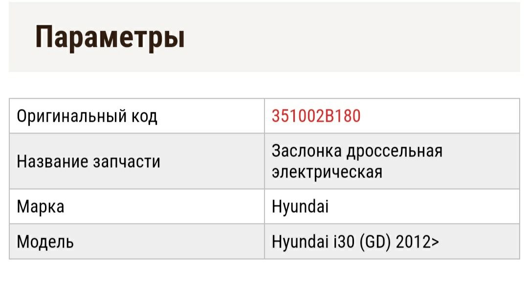 Дросельная засслонка Хюндай 30j..