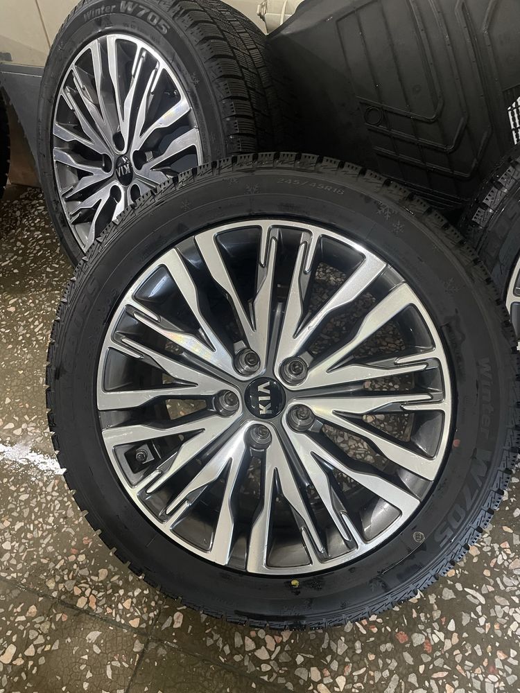 Оригинальные диски KIA k7 с резиной липа