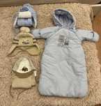 Конверт на выписку Mothercare с шапочками и шарфами