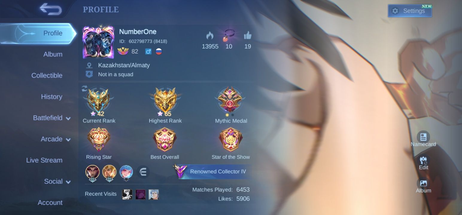 Продам акк Mobile legends