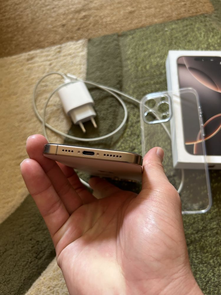 Iphone 16 pro max 256 емксть 100% 4 ай усталган телефон тап таза