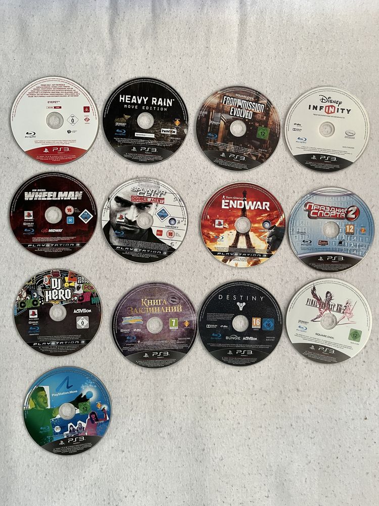 Диски для приставки PS3 Цены в описании