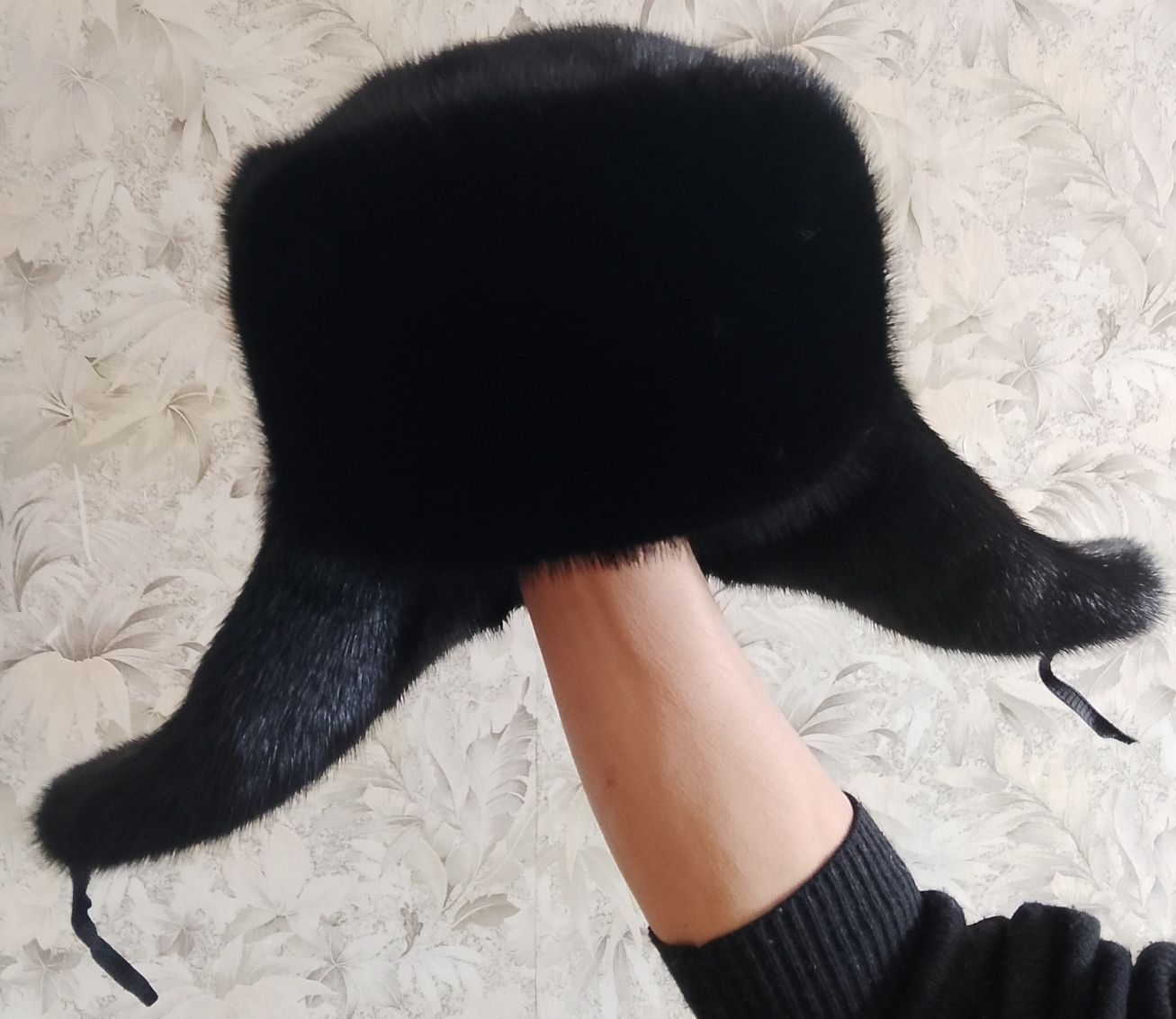 Шапка ушанка , мех норка