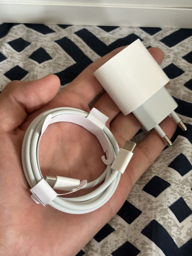 зарядка айфон 15 шнур адаптер 20w кабель type-c головка iphone