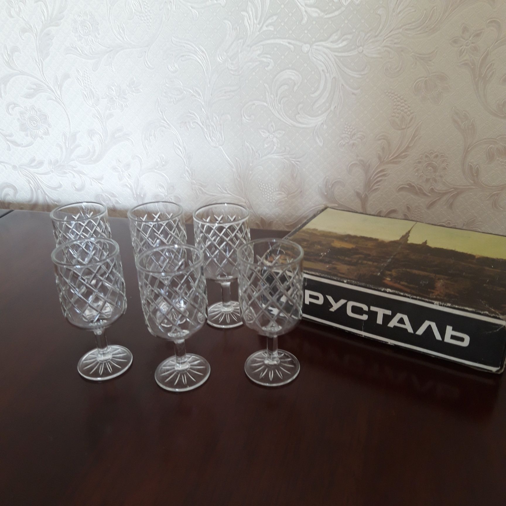 Рюмочки хрустальные, новые, не использованы, Ленинград, СССР