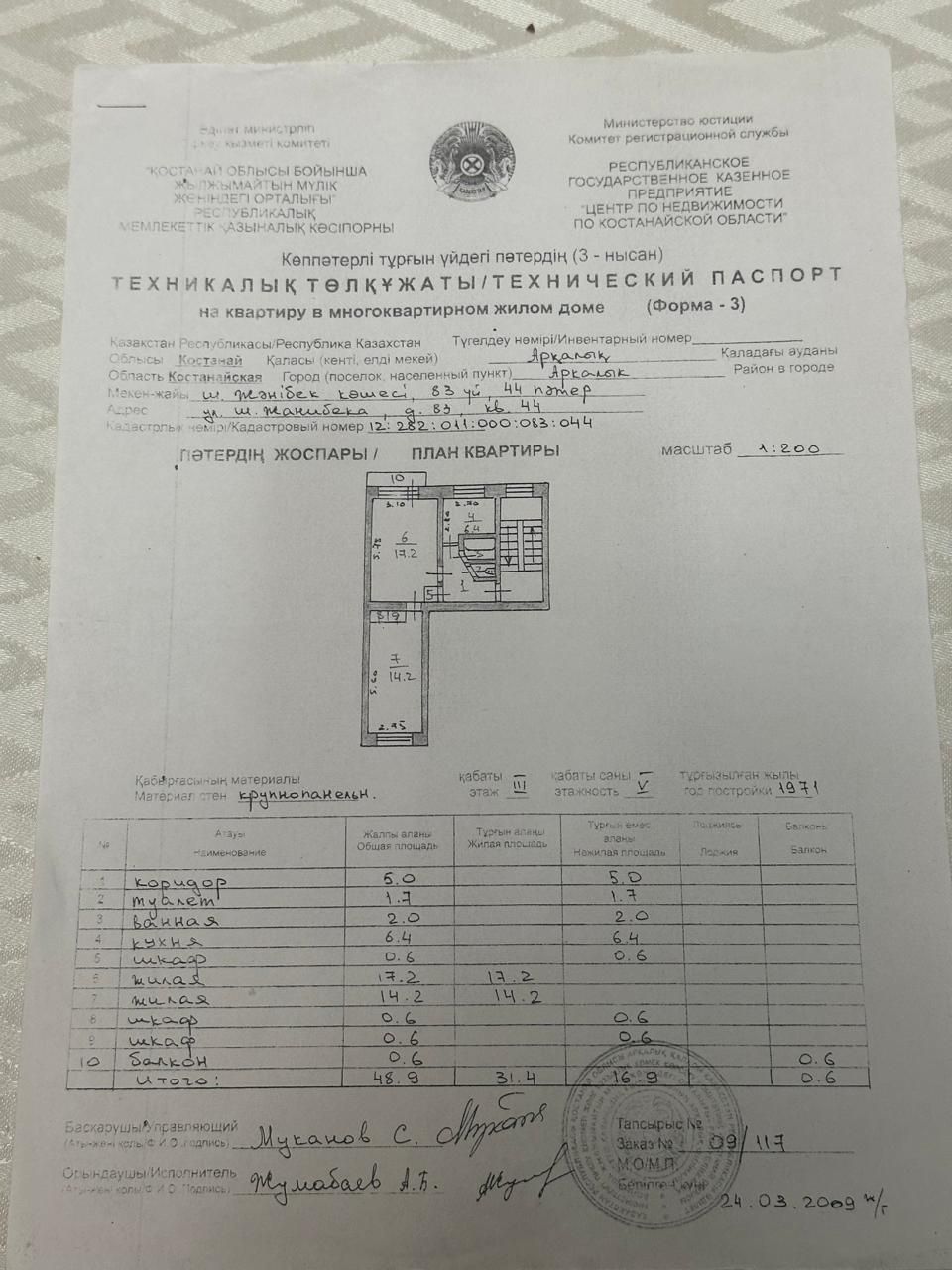 Продаю двухкомнатная