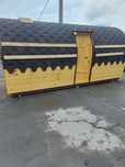 Баня мобильная бочка 2.4×4 метра