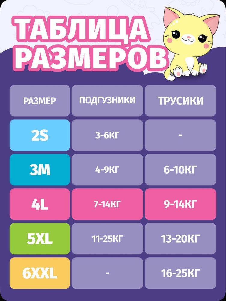 Детские подгузники Watashi 5 размер 42 штук