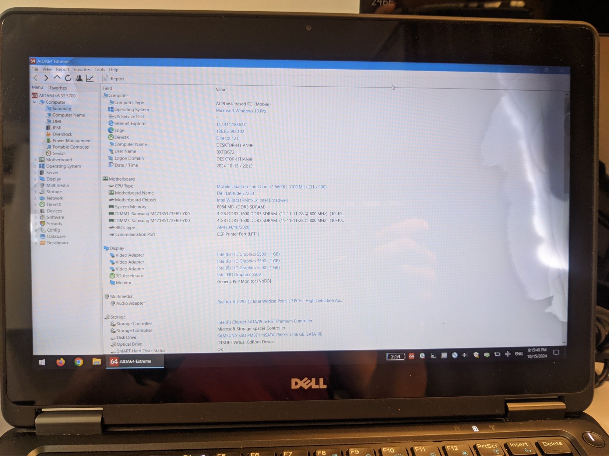Dell Latitude e7250