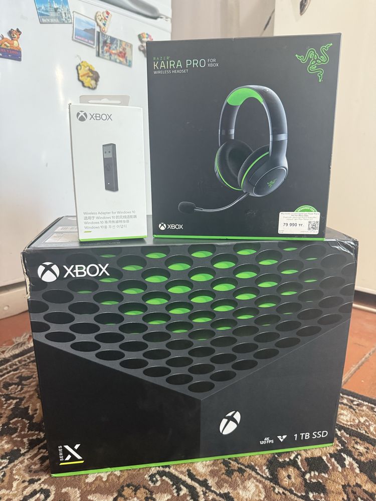 Xbox SX 1Тб, Razer Kaira Pro for XBOX, ПК адаптер