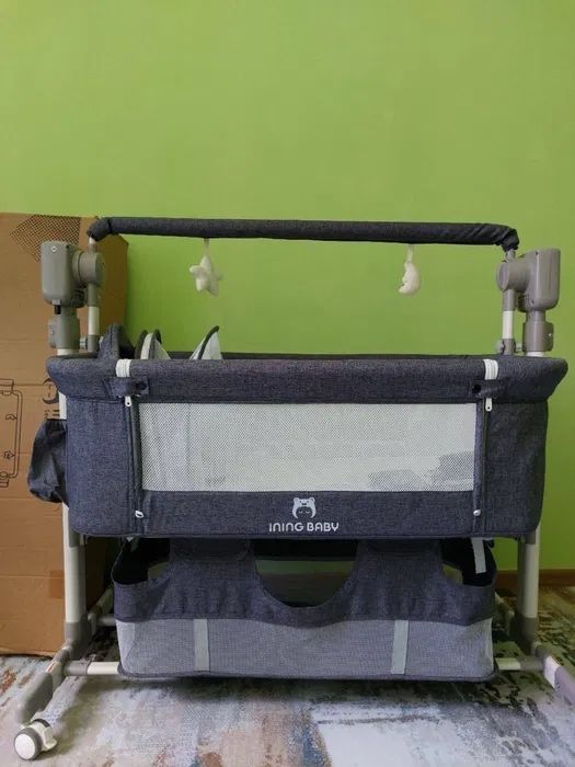 продам детскую электронную манежку inning baby