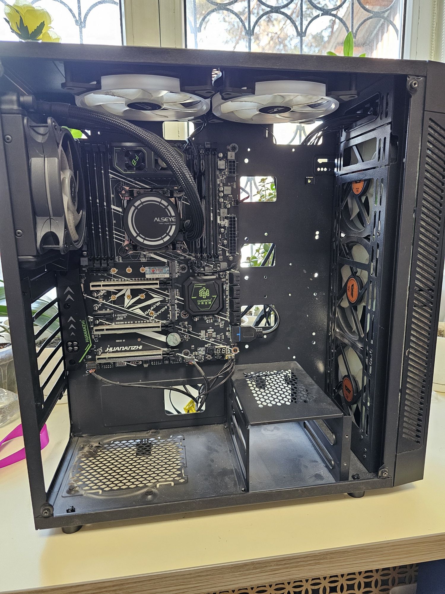 Продам сборку пк huananzhi f8 x99, процессор Intel Xeon 2678 v3, ddr4