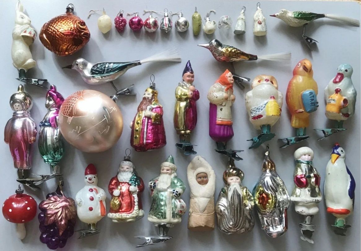 Ёлочные игрушки СССР.