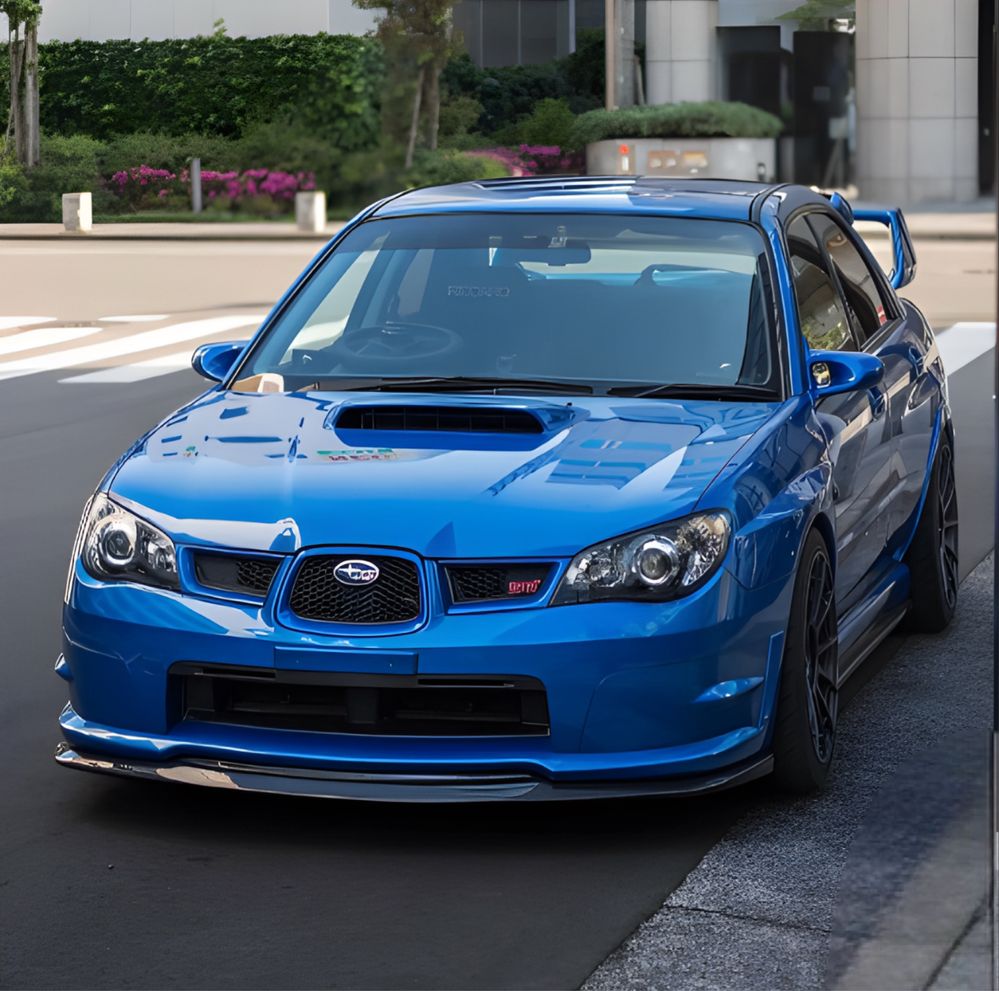 Бампер передний STI Subaru Impreza GDB Лиса