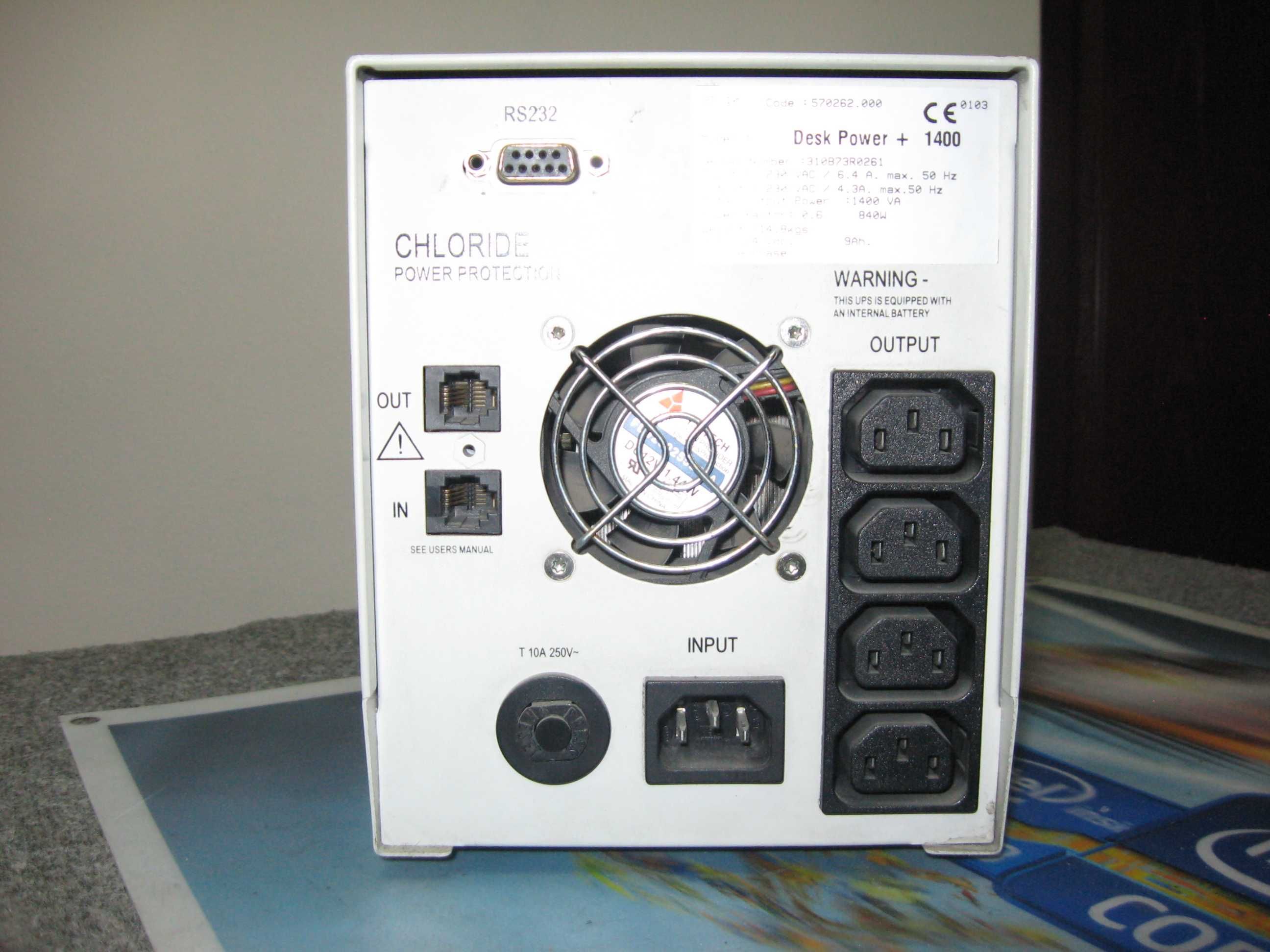 Бесперебойник ИБП Chloride Desk Power 1400VA 840W