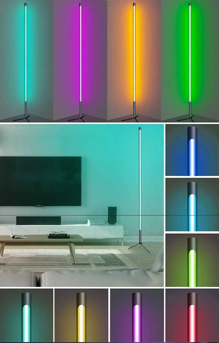 RGB Напольная лампа / торшер / светильник /ночник длина 120 см