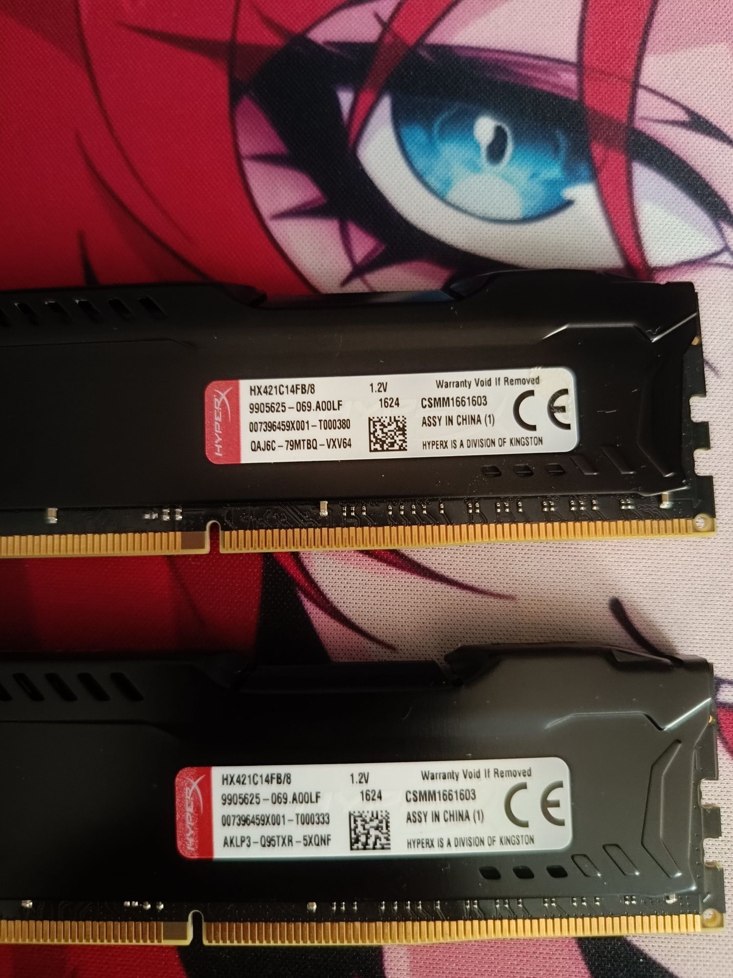 Оперативная память 2x8gb Hyper X Fury DDR4 2133 Mhz