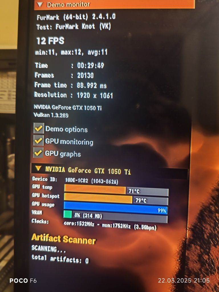 Видиокарта 1050TI 4G
