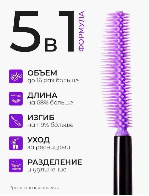 Тушь для ресниц 5-в-1