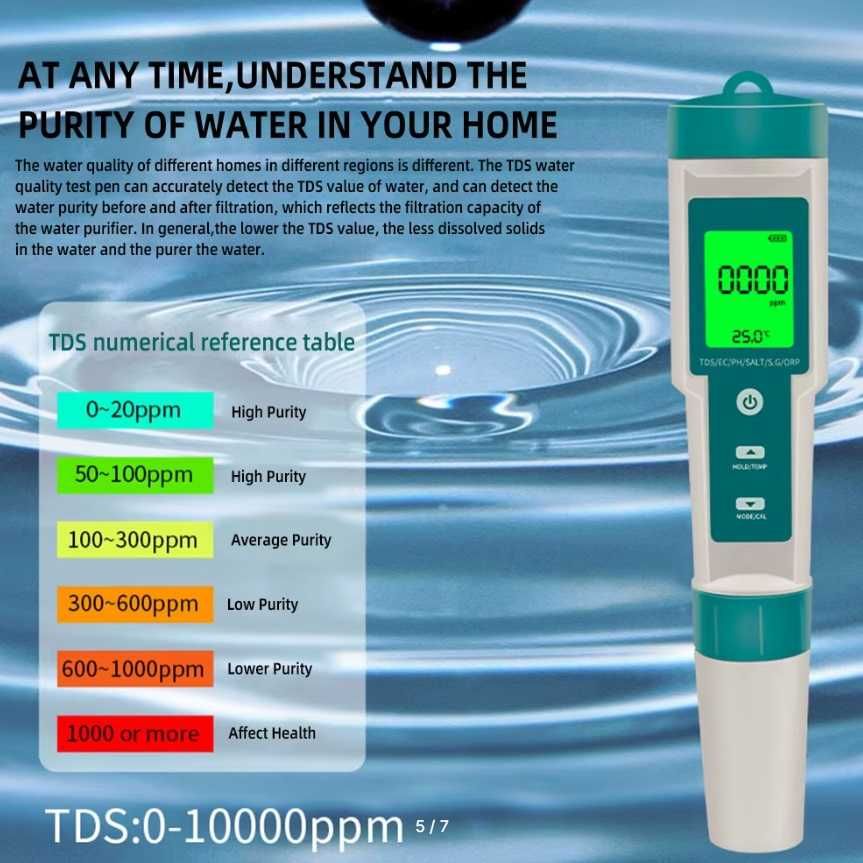 PH TDS EC ORP тестер