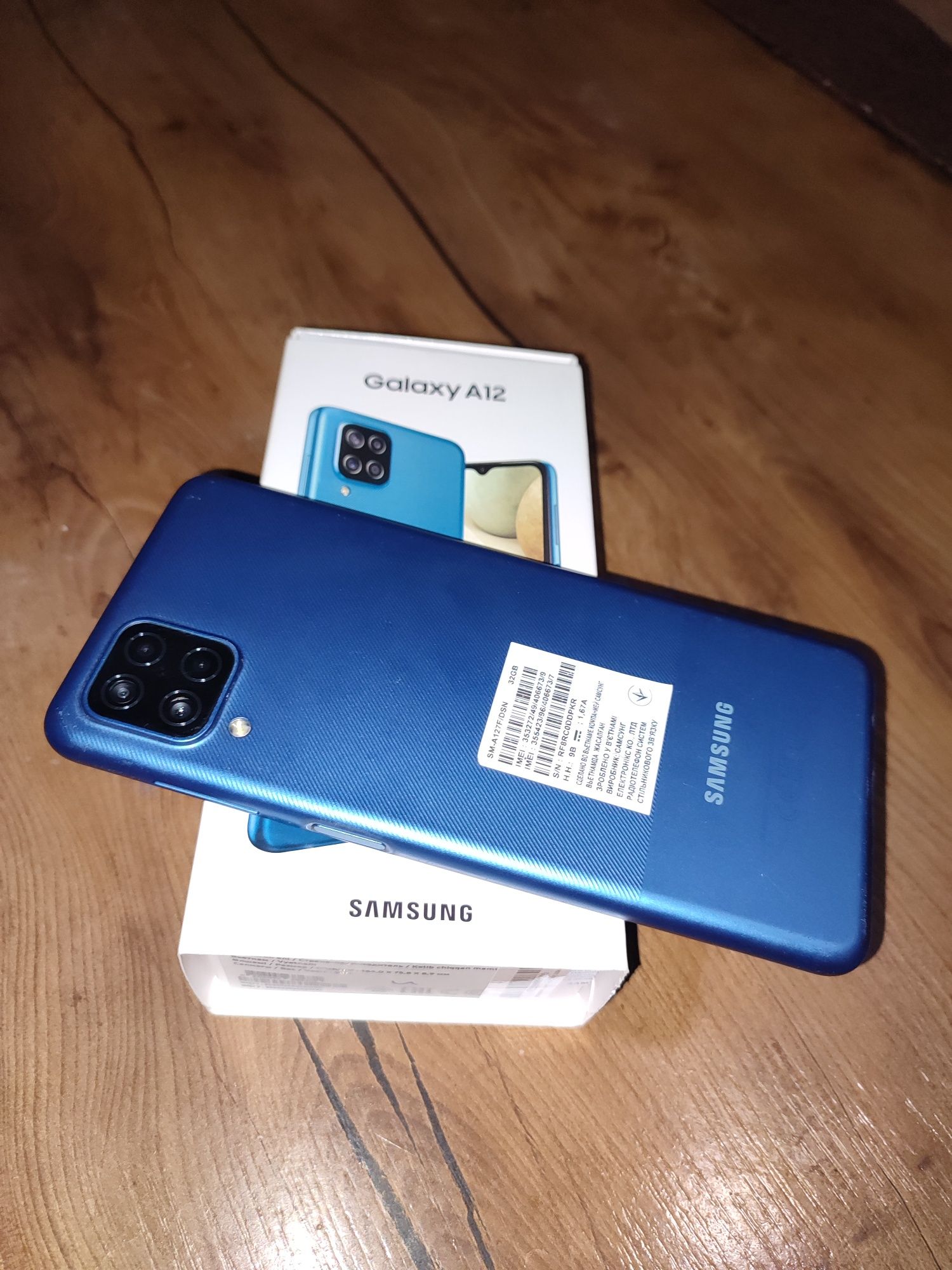 Samsung A 12 сатылады өте жақсы жағдайда 1 адам ұстаған