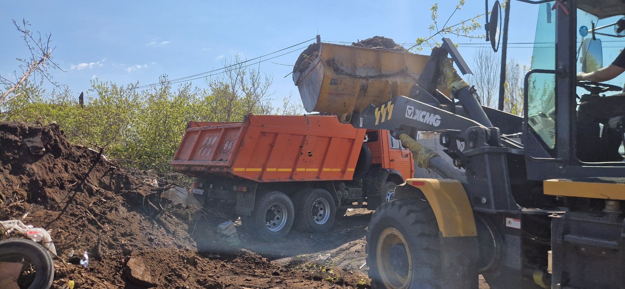 Камаз Погрузчик Вывоз строительного мусора, хлам