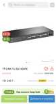 28-Port Gigabit Easy Smart Switch with 24-Port PoE+ Model: TL-SG1428PE