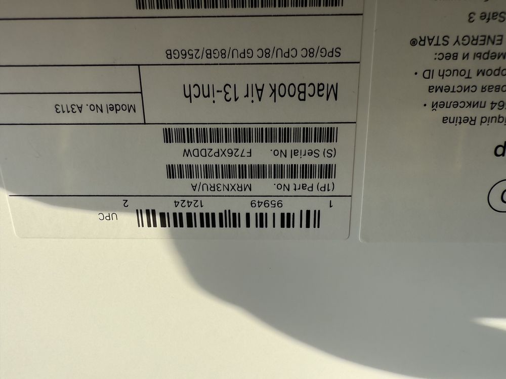 Macbook Air M3 чип 2024, в идельном состоянии  новый