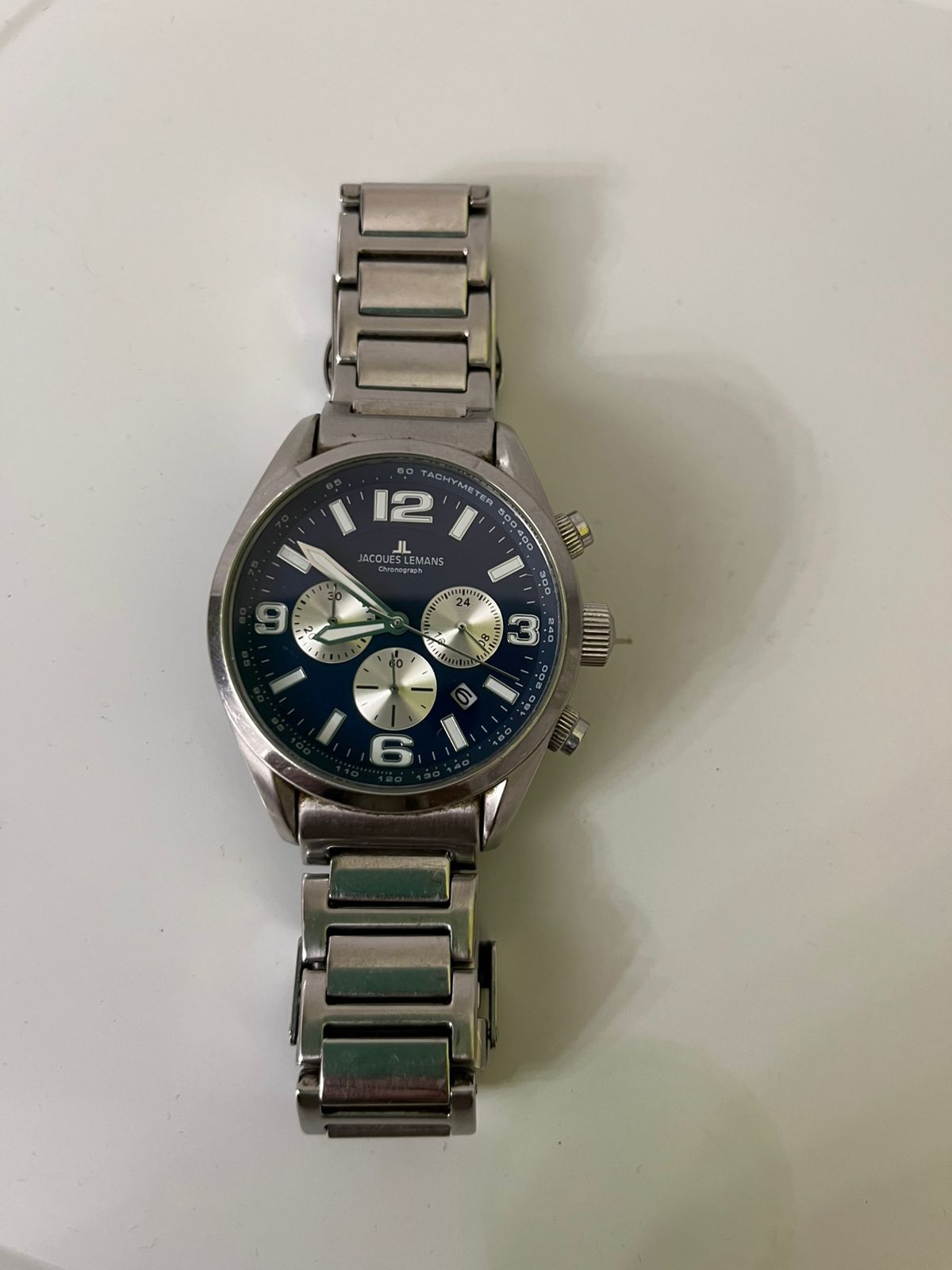 Часы jacques lemans chronograph 10 atm