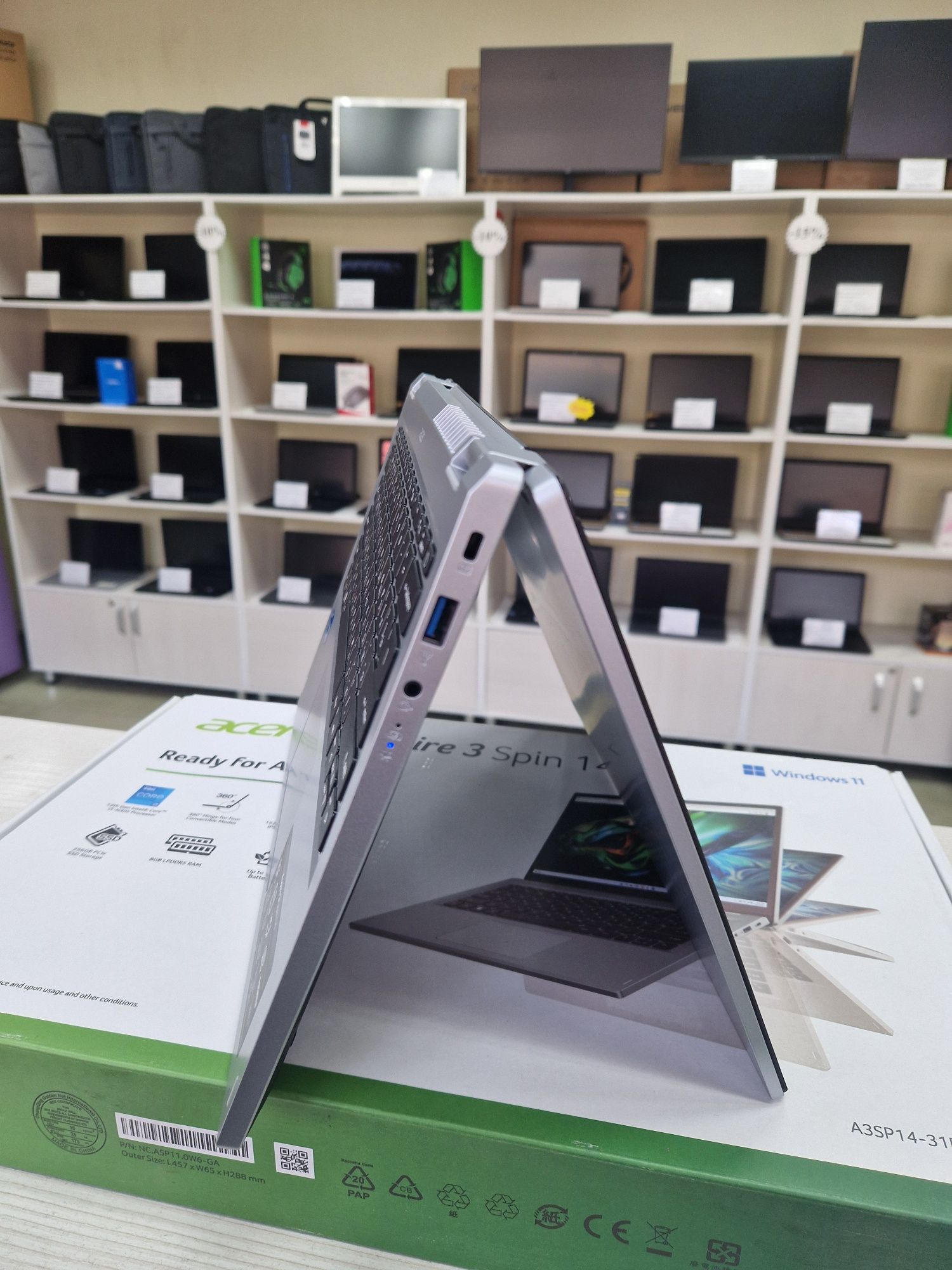 Новые Acer Spin 14 (Cенсорный WUXGA IPS, Core i3-N305)