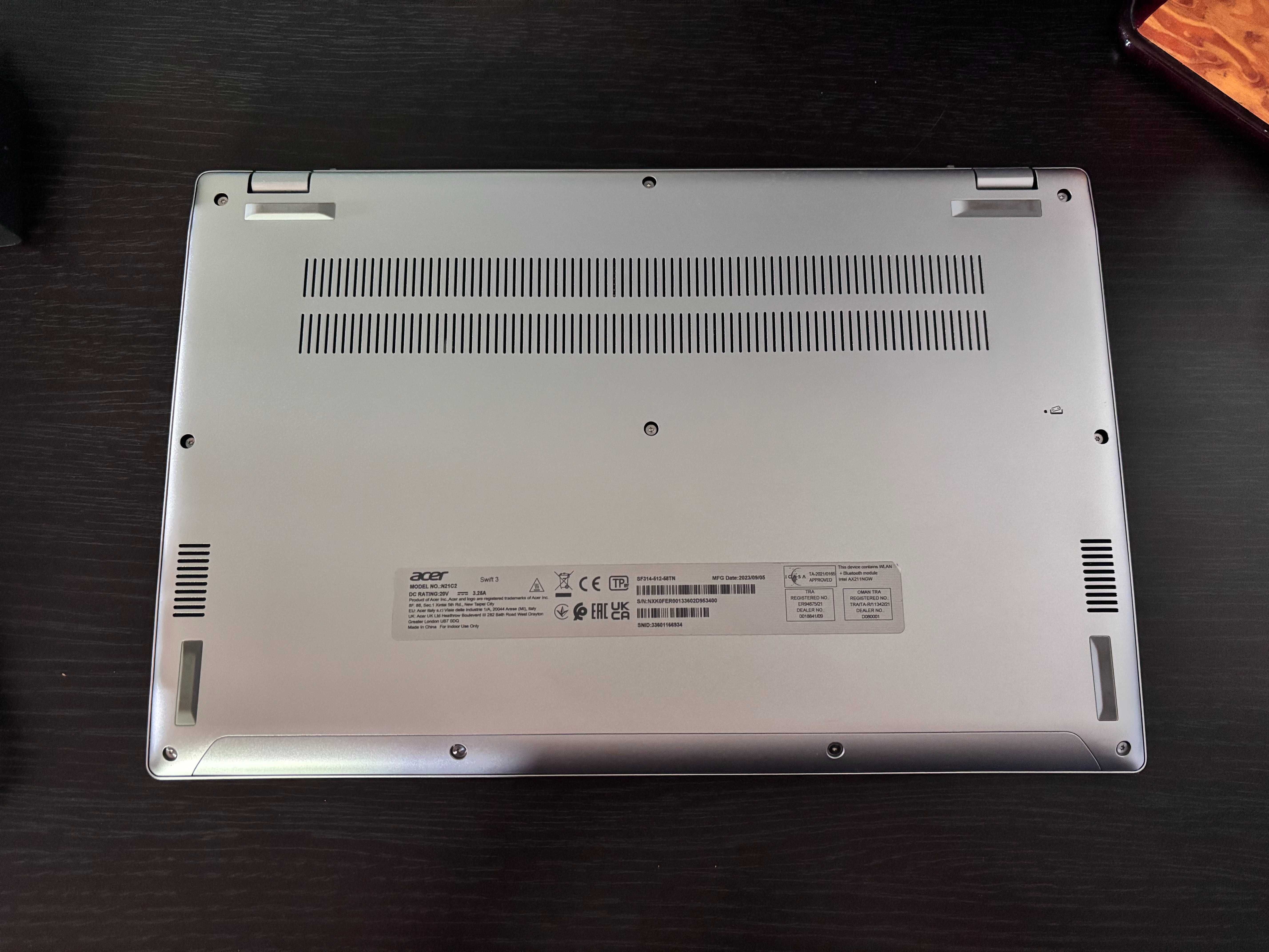 Acer Swift 3. i5 12gen. Iris Xe. Ram 8gb. Ssd 512gb. Экран 2,5к