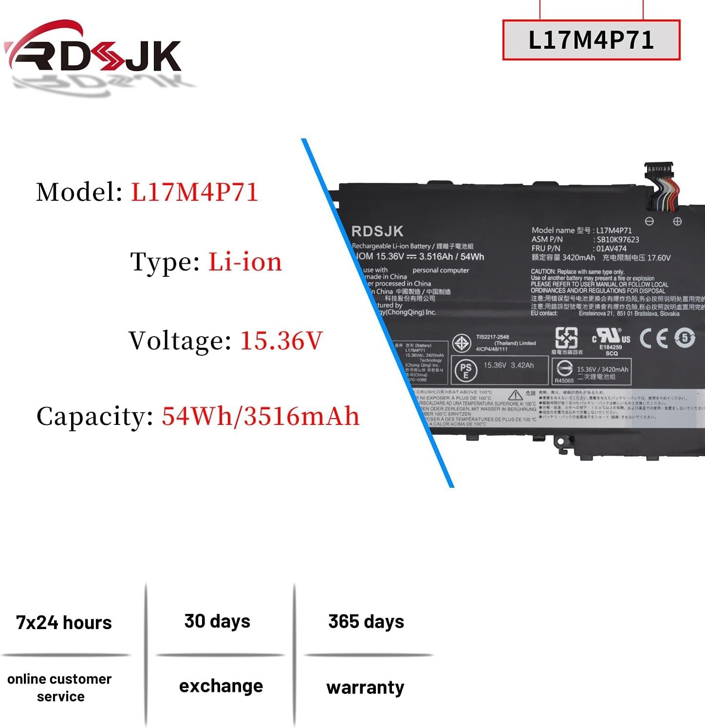 Аккумулятор для ноутбука thinkpad x1 yoga 3rd gen батарейка lenova