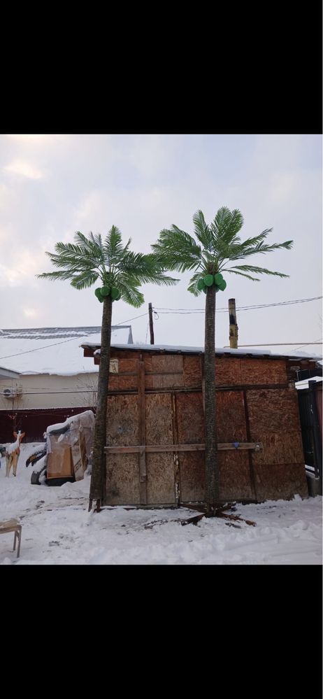 Скульптуры, Водопады, Пальмы из пластика
