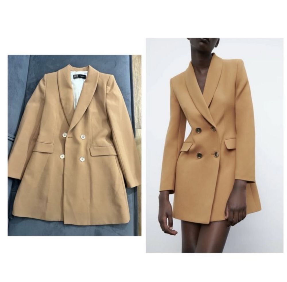 Пиджак Zara женский зара костюм коричневый