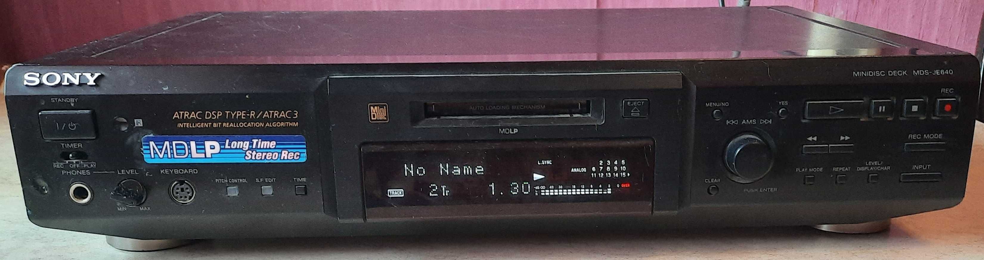 Минидисковый проигрыватель (дека) Sony Minidisc deck MDS-JE640