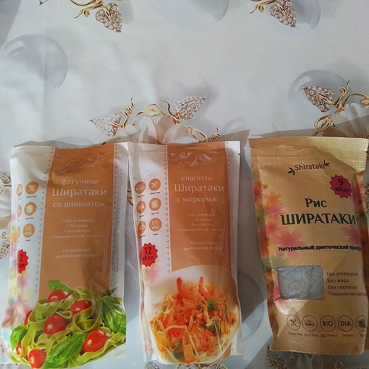 Фетучини ширатаки из коньяку, для диетического питания.