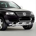 Накладка на передний бампер Volkswagen Touareg Дорестайлинг