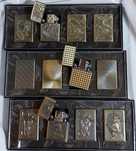 Бензиновые зажигалки.  Зажигалка zippo. Набор зажигалок металлический