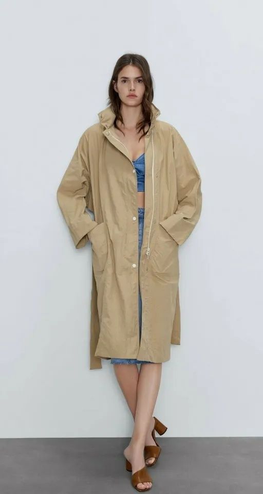 Лёгкий тонкий тренч бренд Zara