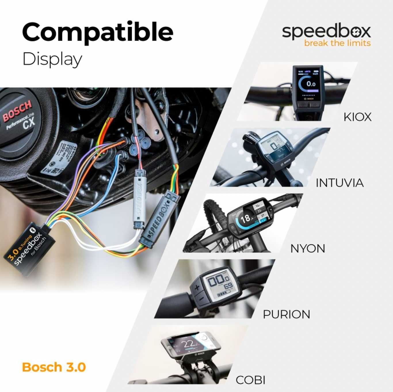 SpeedBox 3.0 для Bosch ( снятие ограничений на электровелосипед)