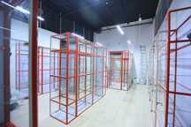 Прилавок витрина стеклянная из профиля, оборудование для магазина asvp