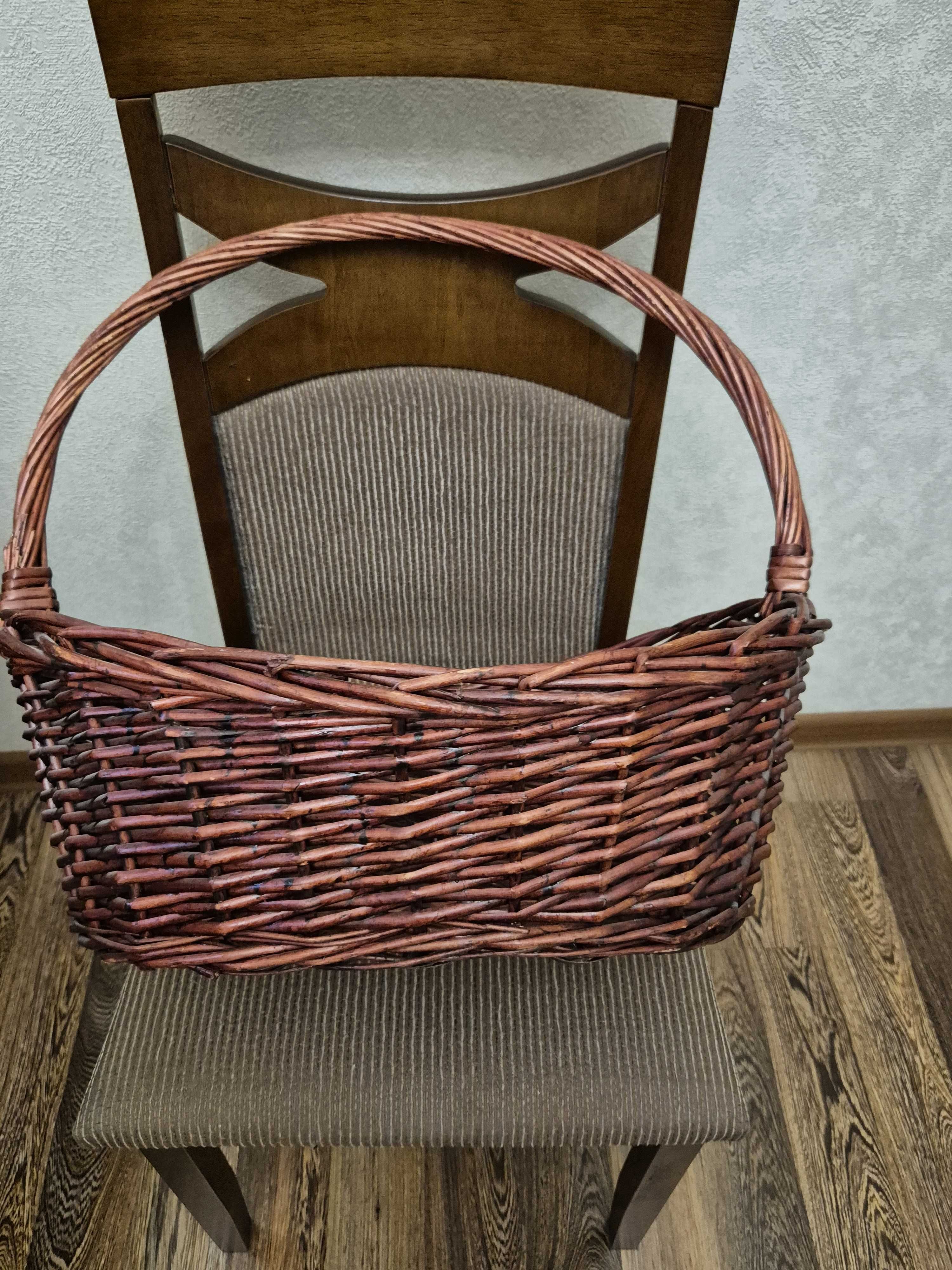 Корзина-с-ручкой ивовая лоза 50х40см.