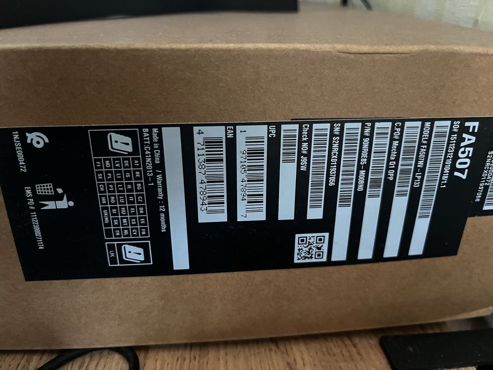 Игровой нотбук Asus TUF gaming FA507