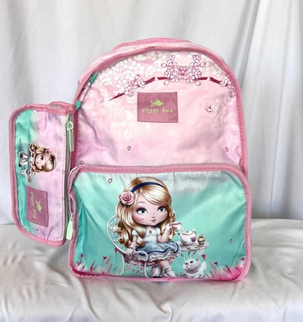Рюкзак  двусторонний  школьный для девочек, Glossy Bird 12тыс.тг