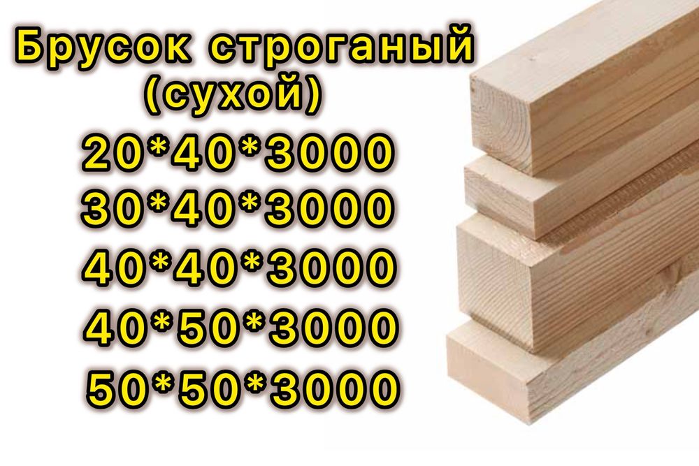 Доска (брус) строганый