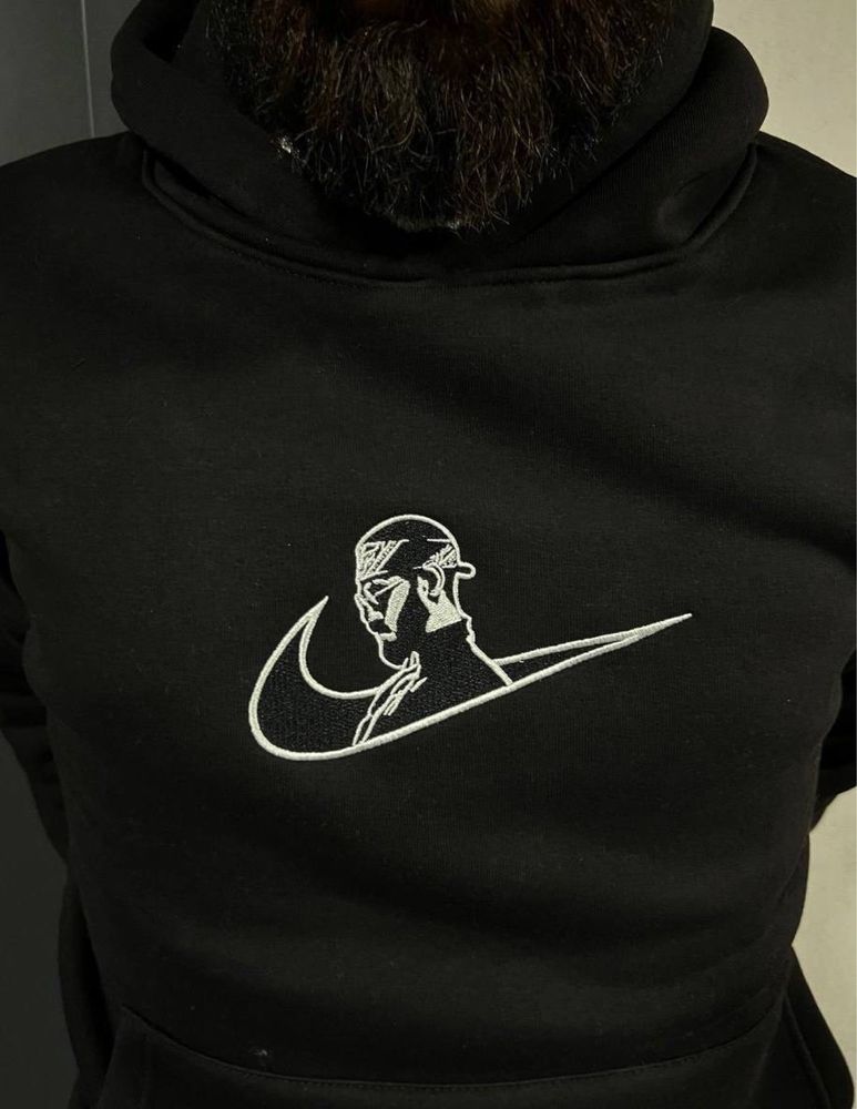 Худи nike с скриптонитом и с мияги, худи, худи черное