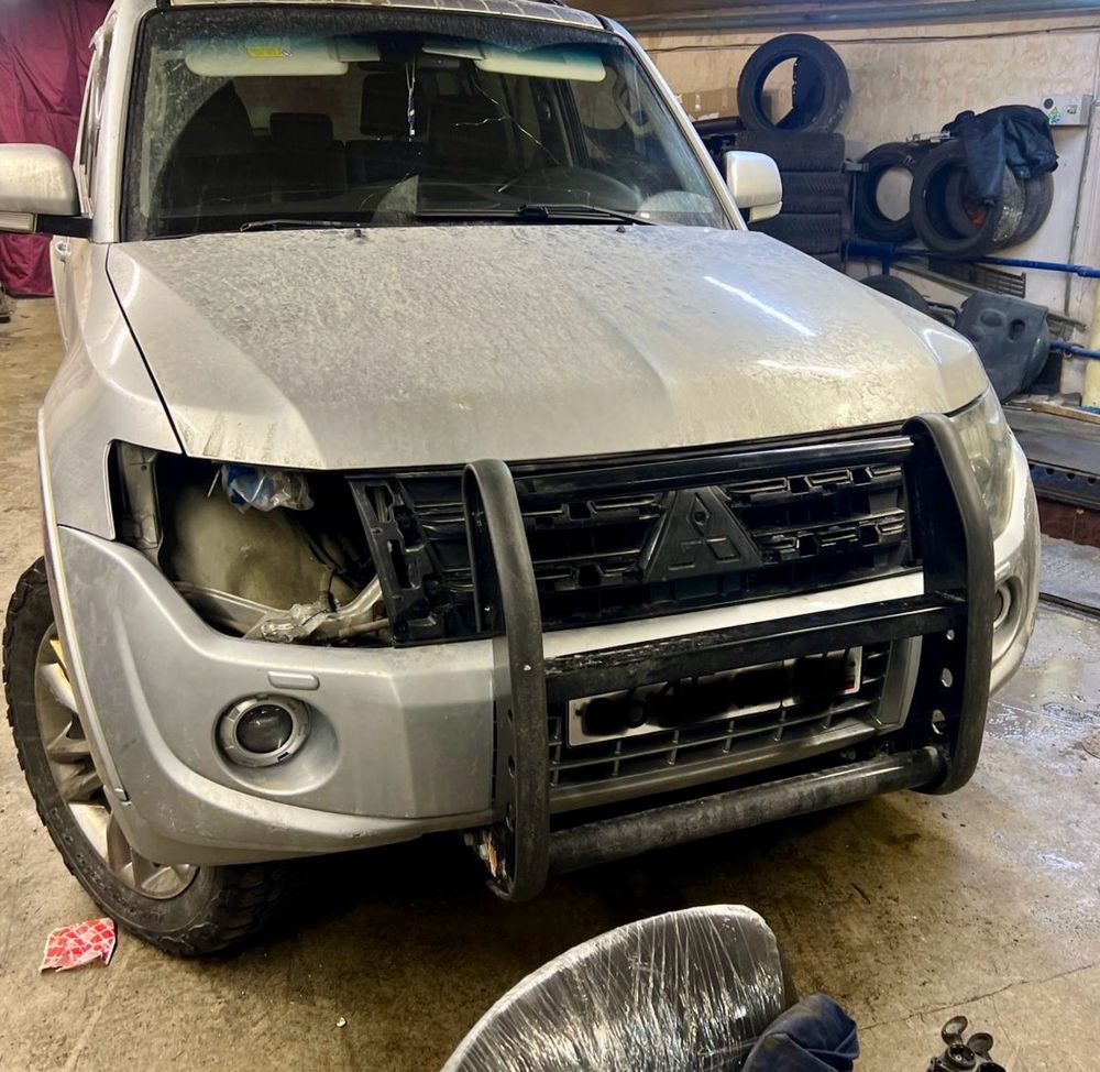 Защита бампера Кенгурятник таран на Mitsubishi Pajero l200 sport