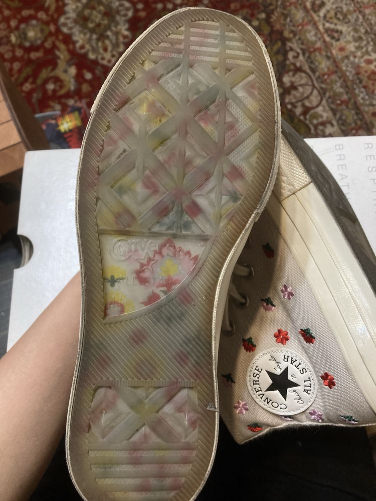Кеды Converse Chuck Taylor 70 floral размер UK 4,5