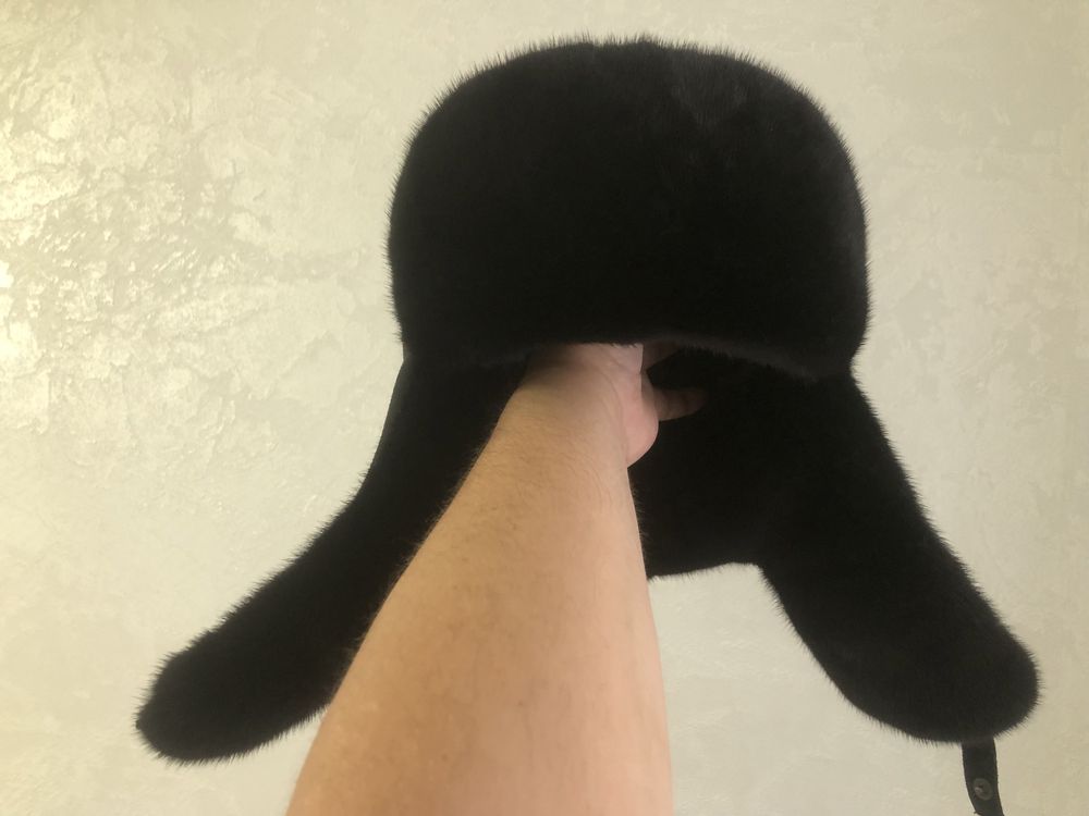 Шапка ушанка норка